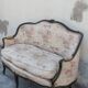 Sofa bench louis XV carved basket