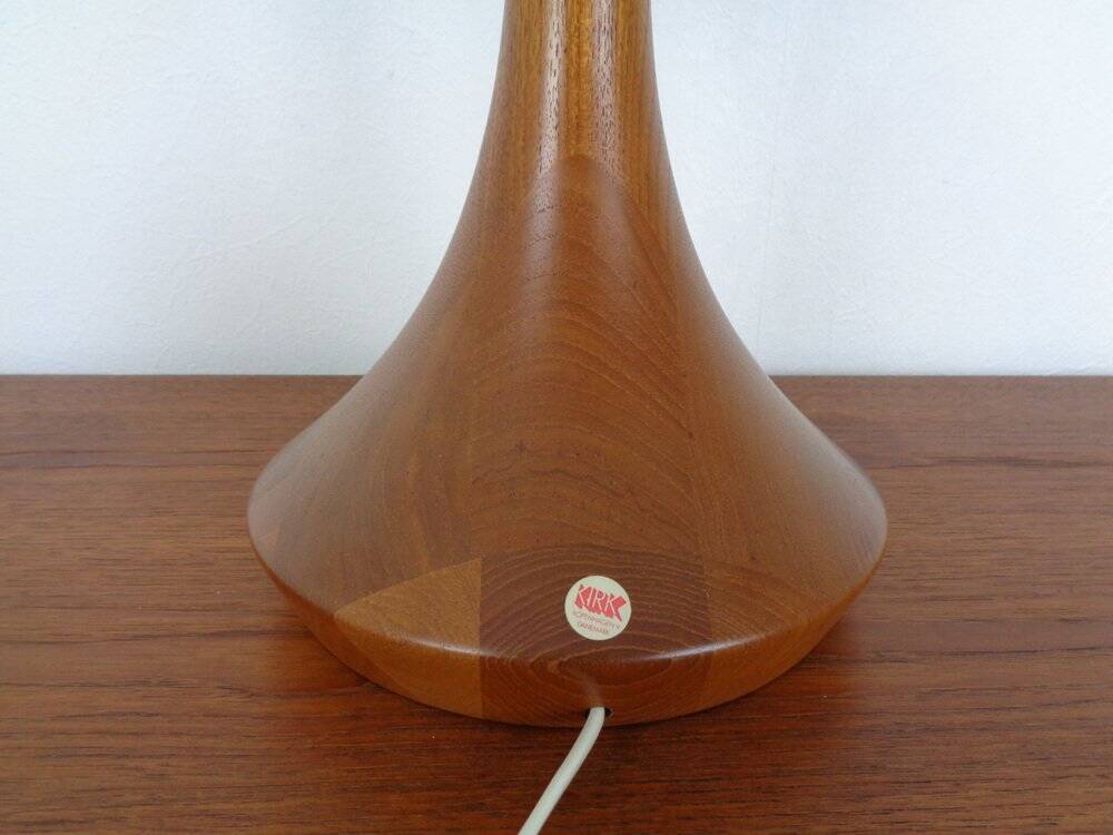 Danish Teak Table Lamp from Kirk, 1960s