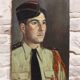Portrait de militaire signé et daté 1952