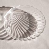 Glass scallop shell dish, Arcuisine France