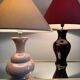Lampe faïence Charolles années 80