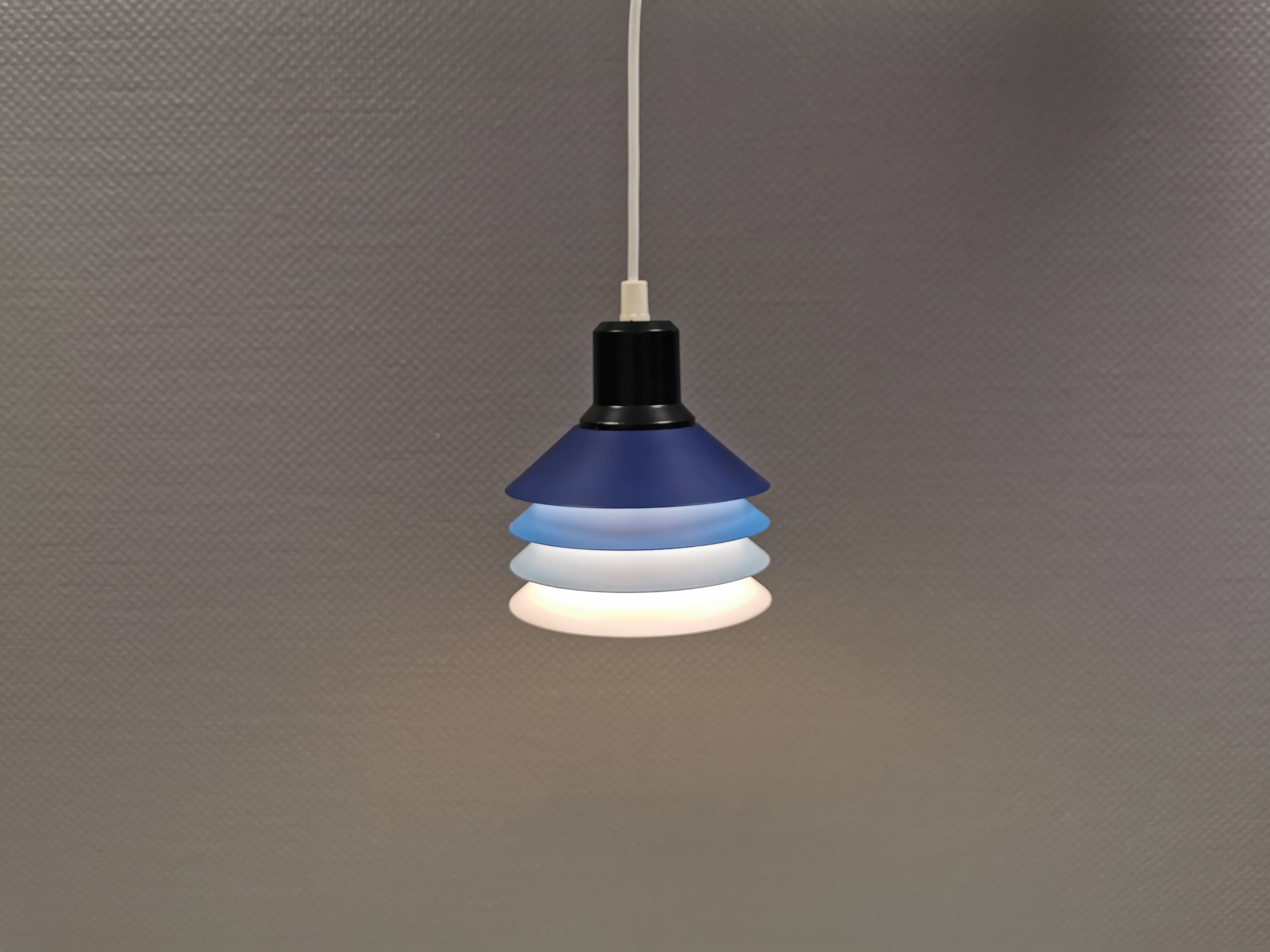 Hanging lamp model Siam with 4 layers of shades. Denmark 1980s