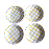 4 Hollow yellow checkered plates