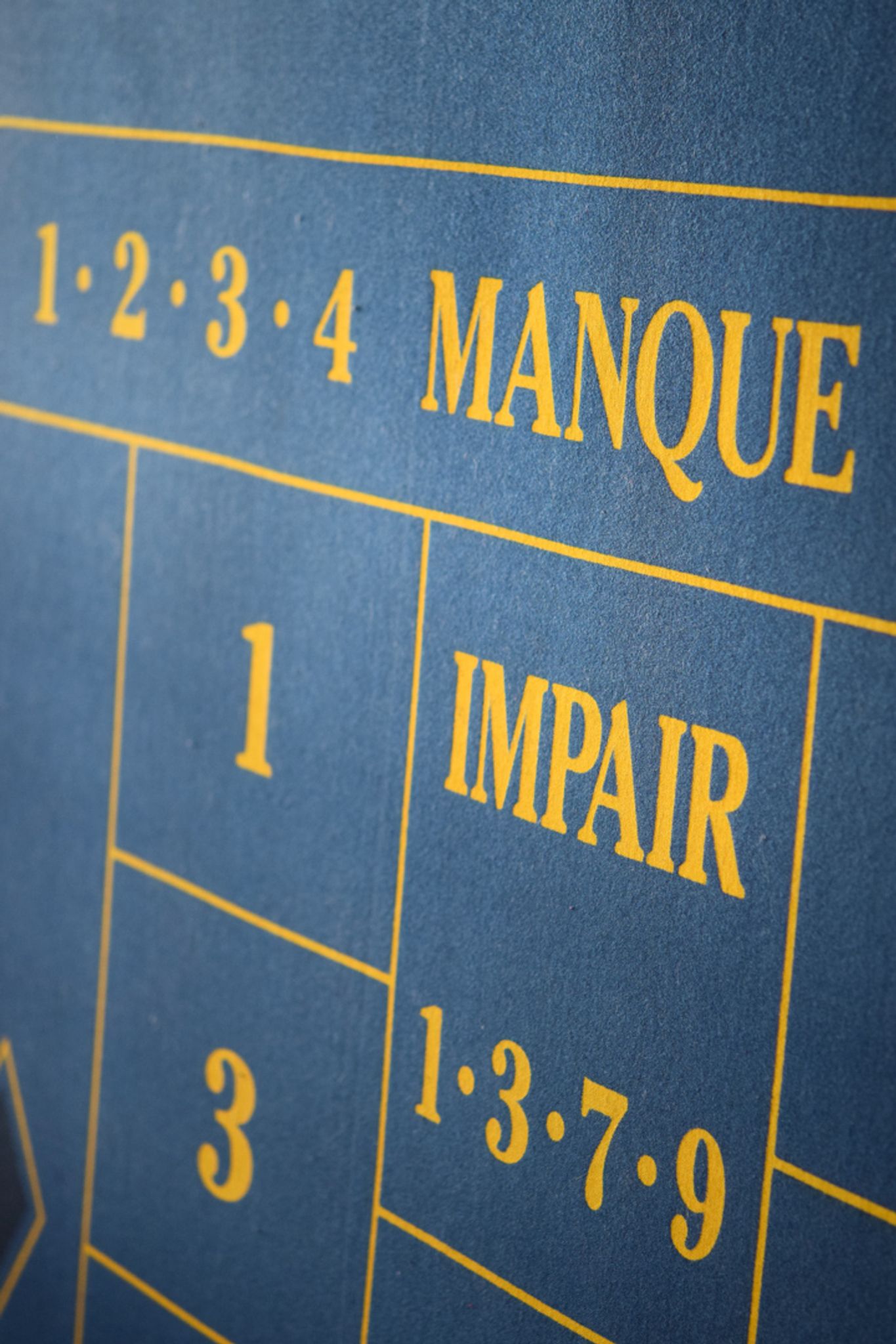 Grand tapis de jeu de casino