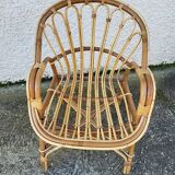 Fauteuil en rotin 1960