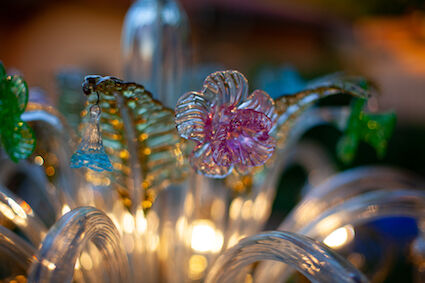 Murano glass chandelier circa 1980