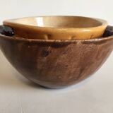 Lot of 3 old eared and artisanal bowls