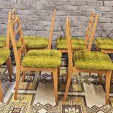 Set of 8 Scandinavian chairs from the 1970s