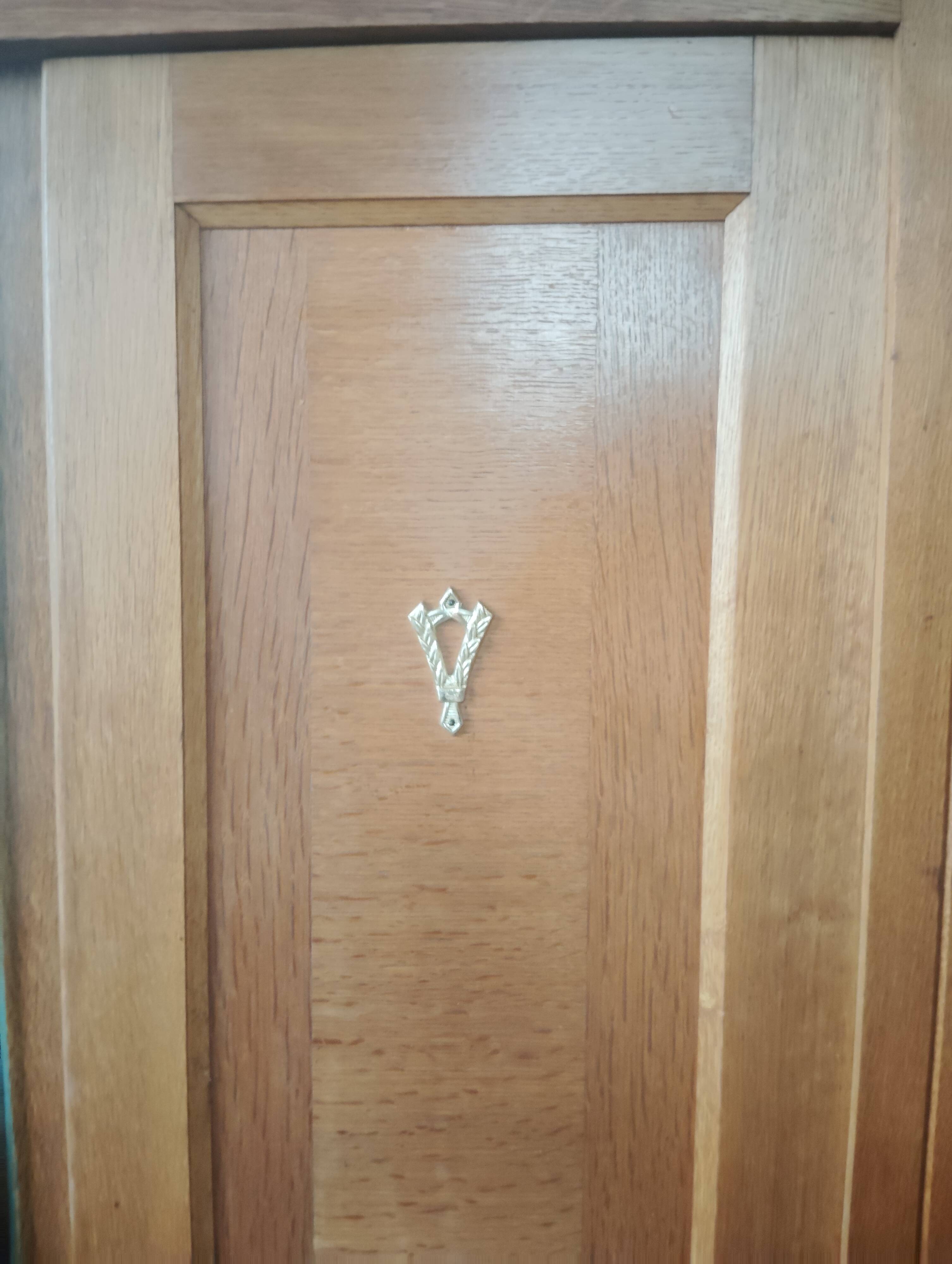 1950s Parisian wardrobe/closet in oak