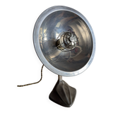 Cobra parabolic lamp with enameled cast iron base, Art Nouveau.