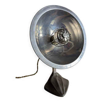 Lampe parabolique Cobra  avec pied en fonte émaillée, Art Nouveau.