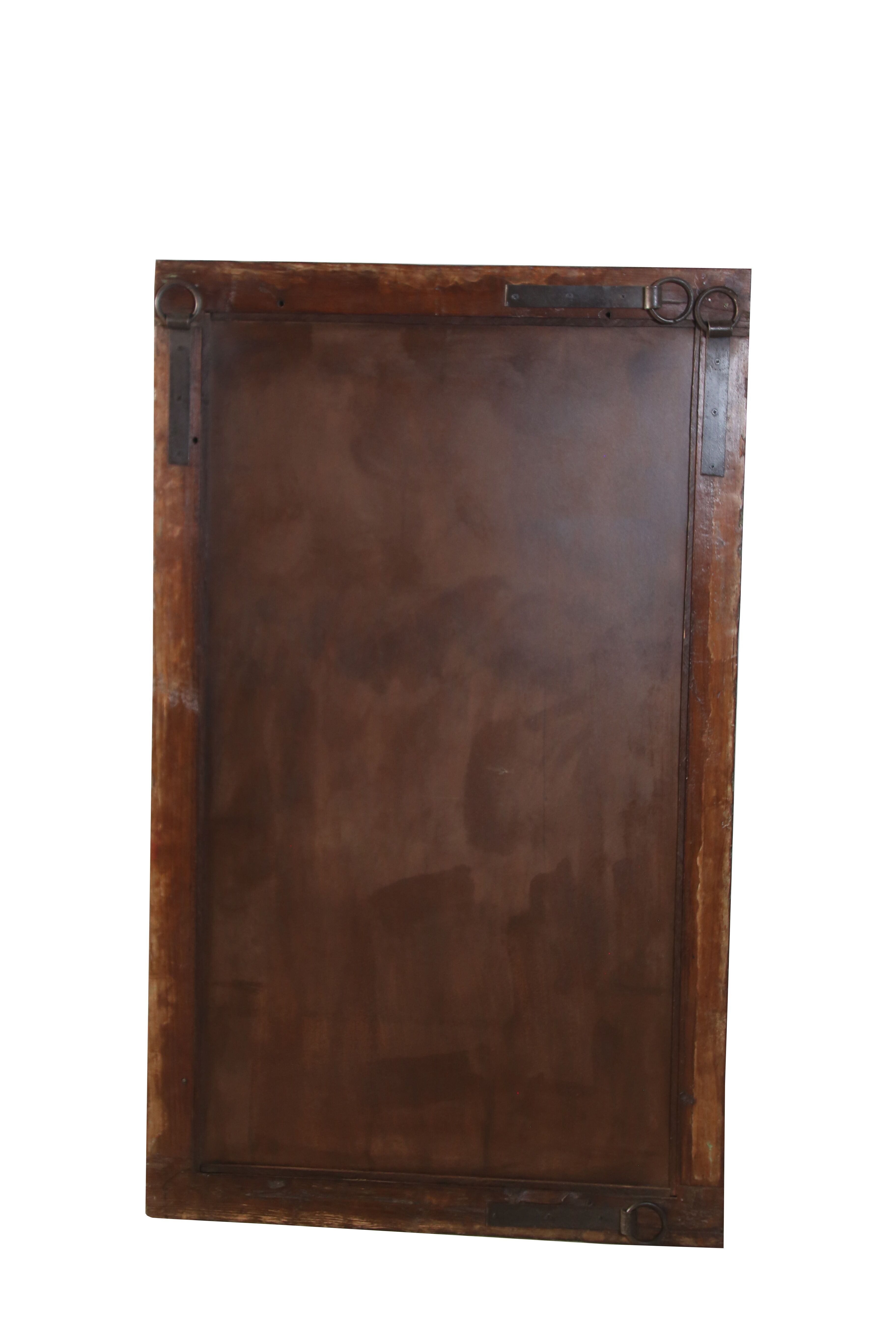 Ancient Burmese teak mirror