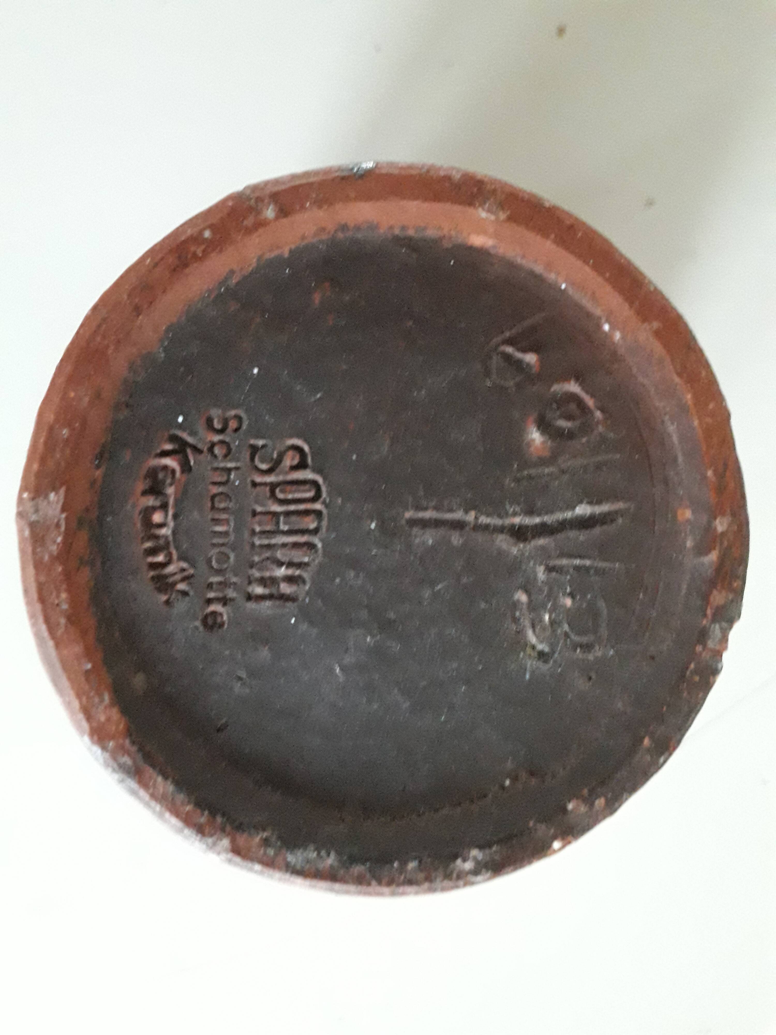 German ceramic vase signed Sparra