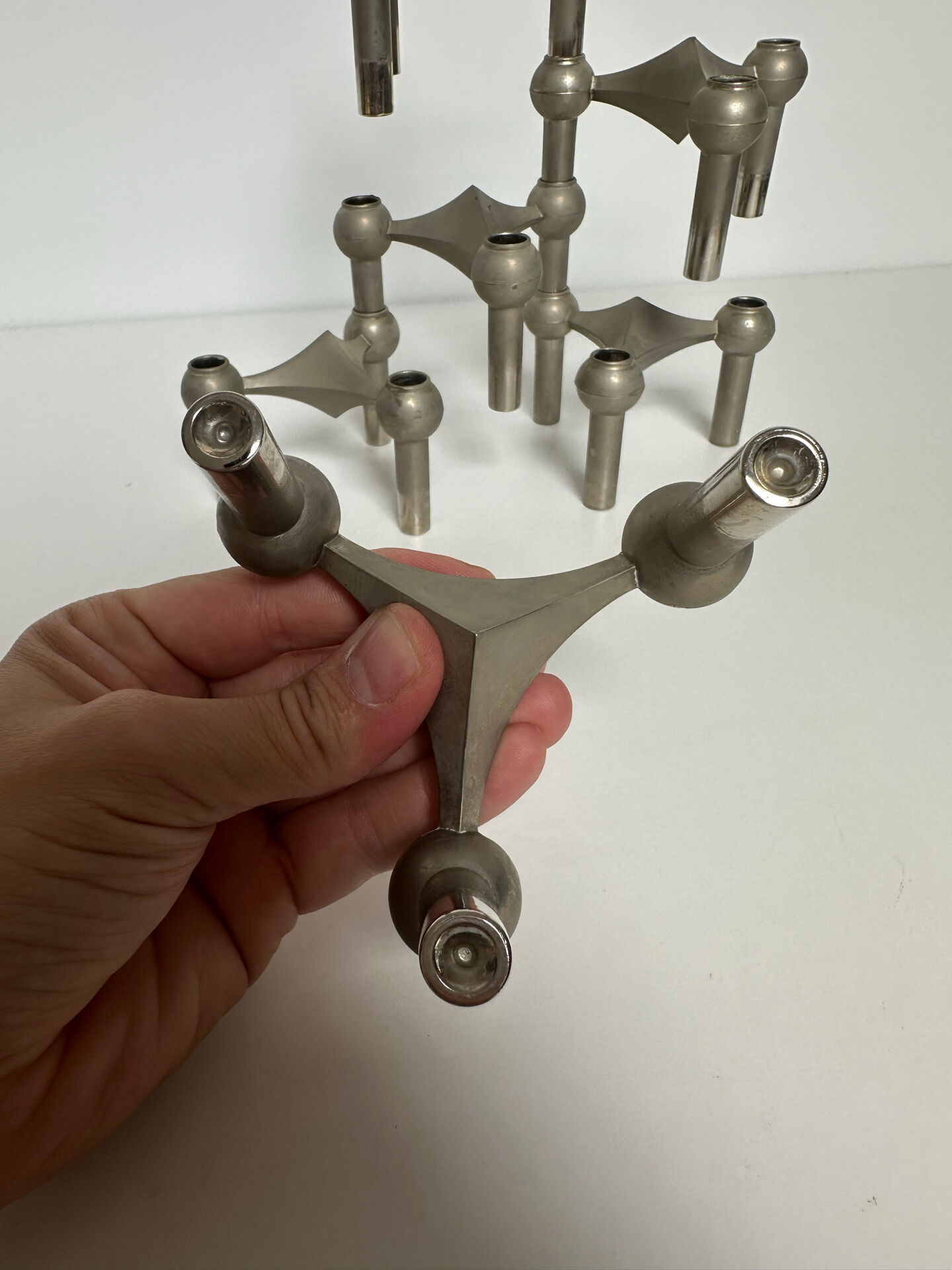 6 Nagel S22 candle holders, vintage