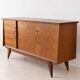 Teak enfilade with herringbone pattern from the 1950s.