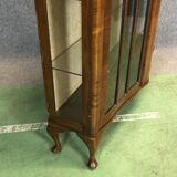 Walnut chippendale showcase - 1930s