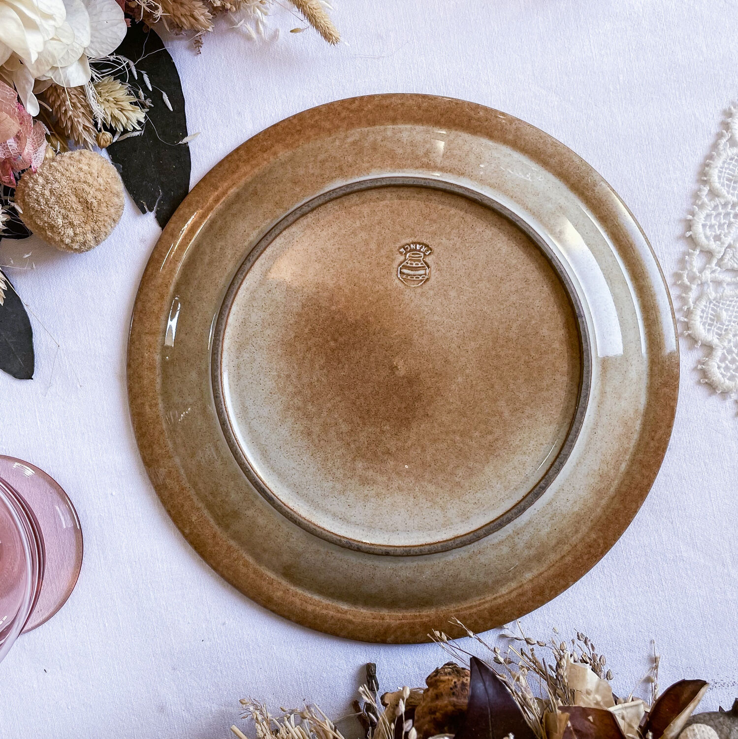 Stoneware dessert service