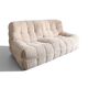 Michel Ducaroy Kashima 2-seater sofa in ecru velvet, Ligne Roset