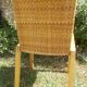 Chaise en bois et osier