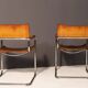 Pair of Cantilever Tubular Steel Armchairs MG5 Grassi style, 1970´s