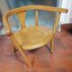 Curved wooden children's chair
