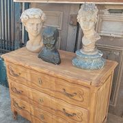 Louis xv style chest of drawers in pickled cherry