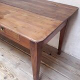 Table d’office L140,5xP80cm XIX° 2 tiroirs