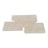 Harold travertine walnut coffee table