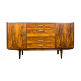 Buffet en noyer du milieu du siècle, années 1960