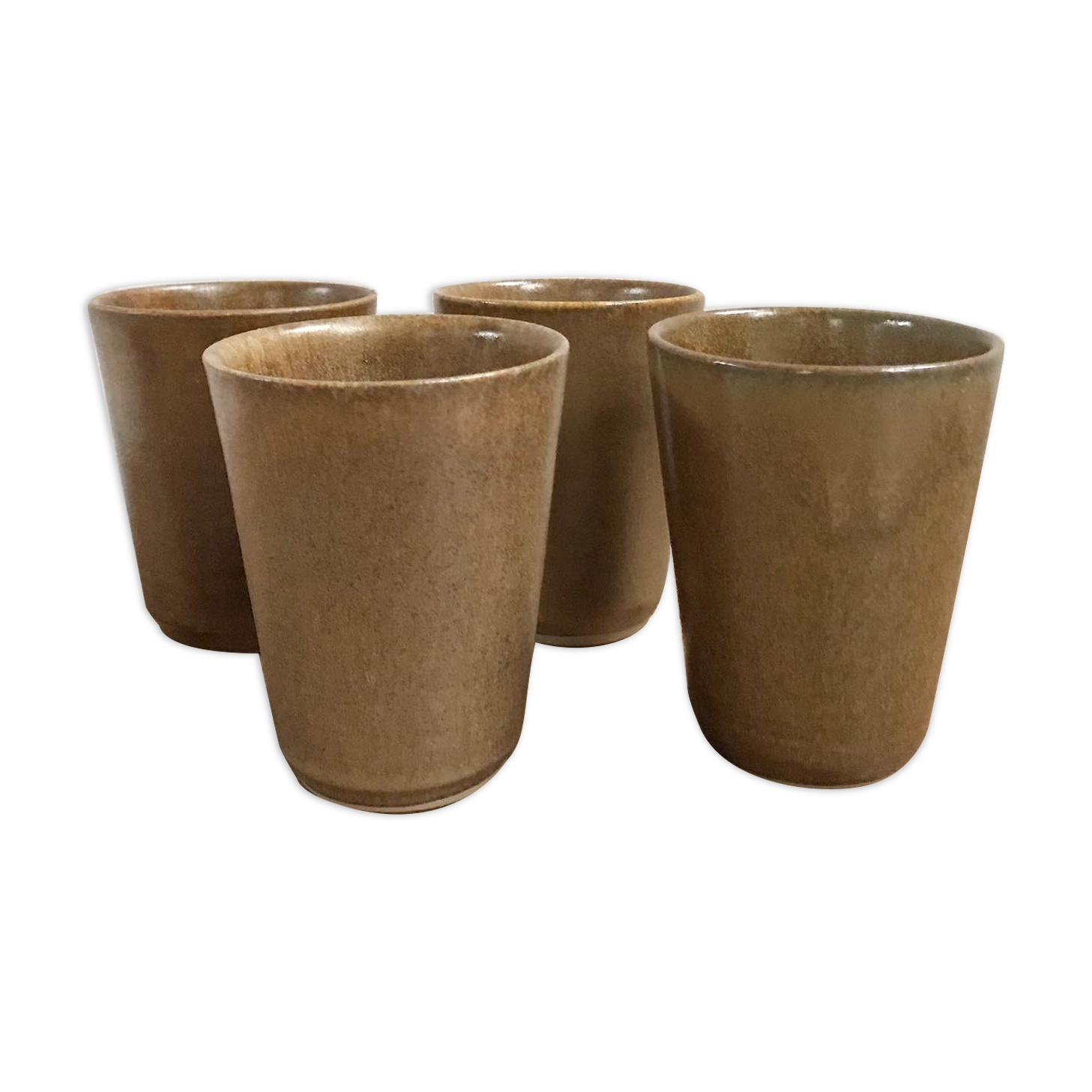 Set of 4 Digoin sandstone glasses