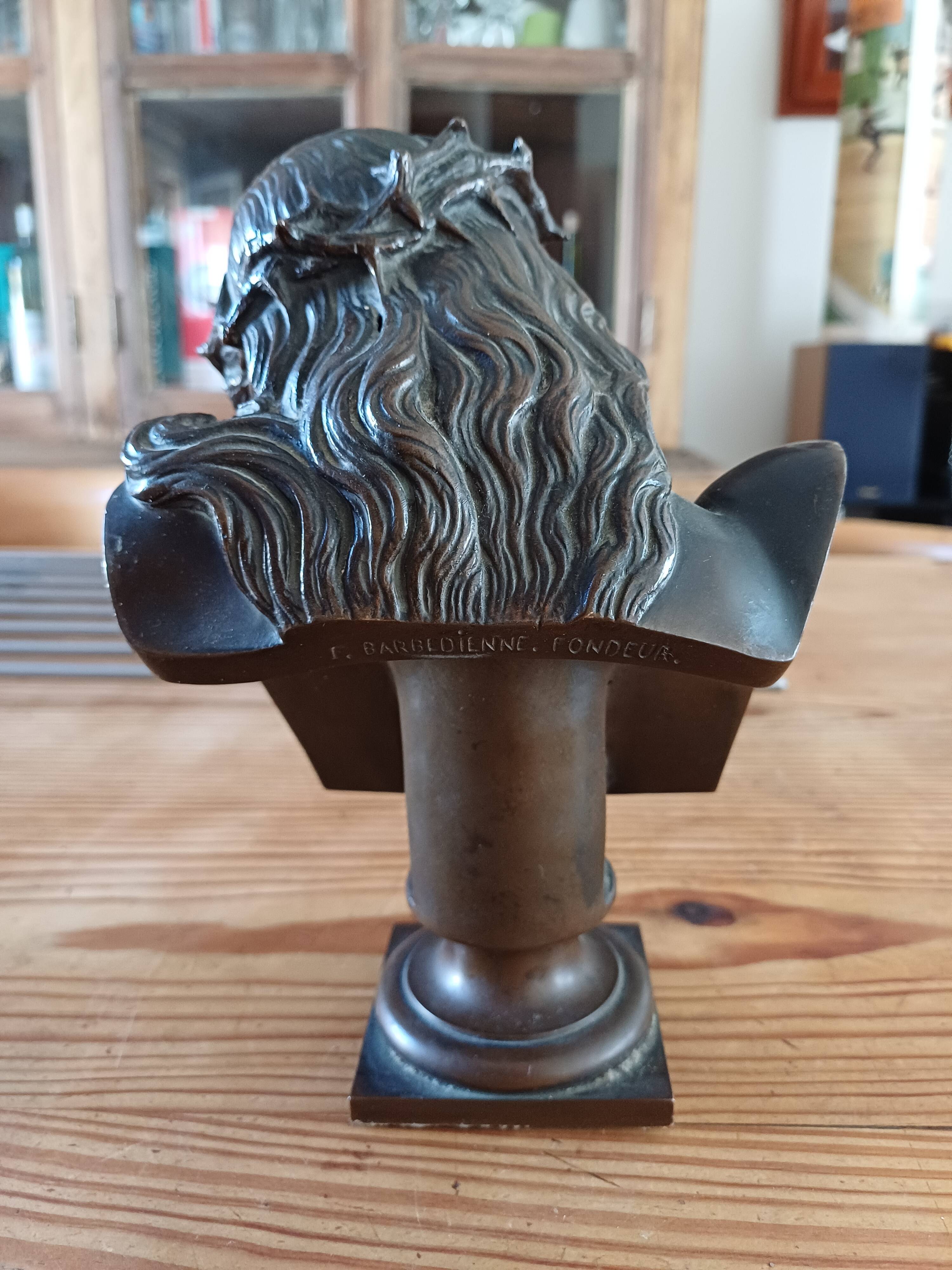 Bronze "Christ" by J.Clessinger Rome 1858 Barbedienne