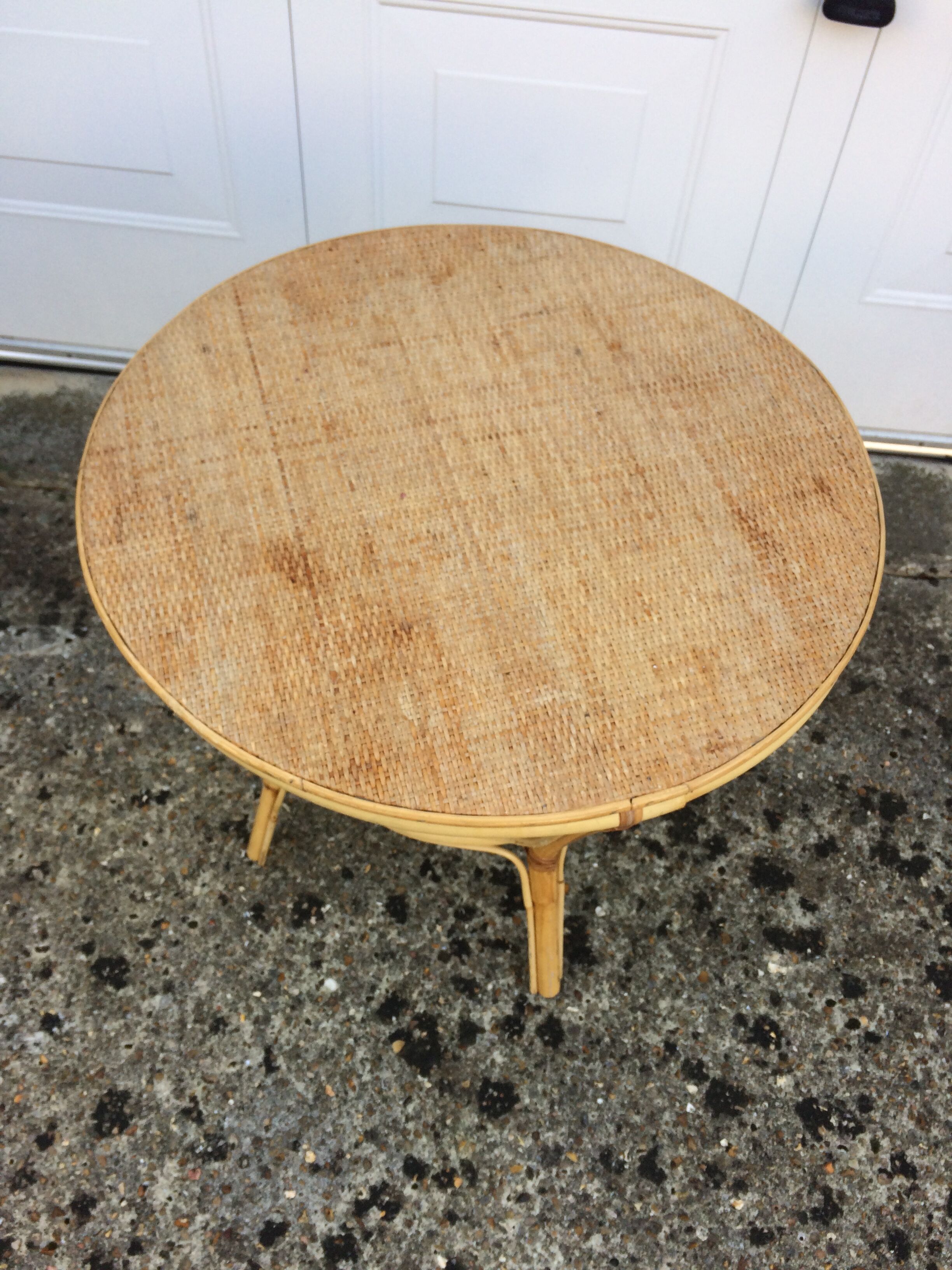 Rattan coffee table