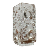 Brutalist Bubble Glass Vase by Josef Schott for Smalandshyttan, Mid-Century Swedish, 1960s