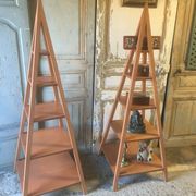 Pyramid shelves "Jodhpur" in Rubberwood