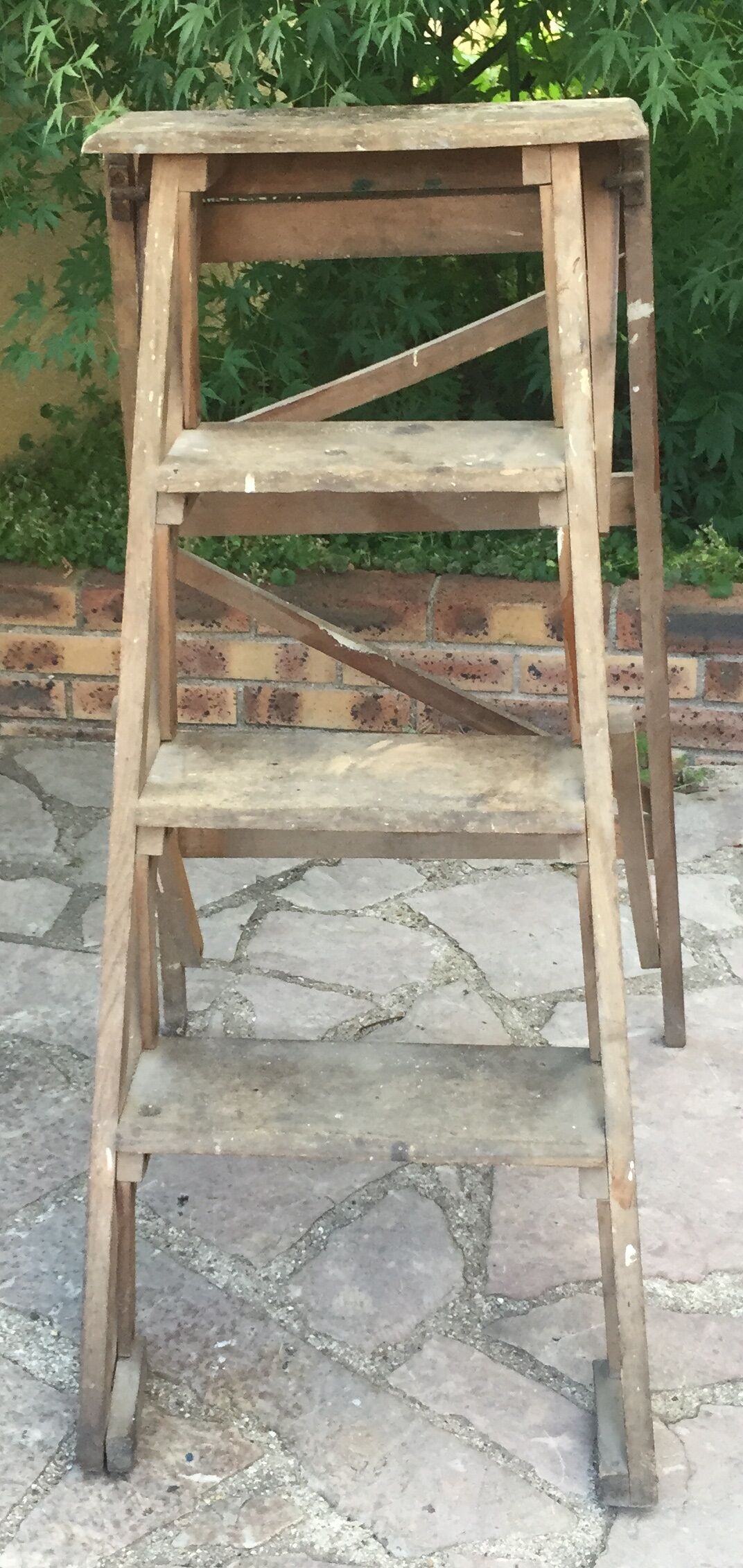 Wooden stepladder