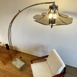 Lampadaire arc fleur ajustable, Italie, 1960