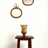 Art Nouveau Opaline Glass Vase by Cristallerie de Clichy, France