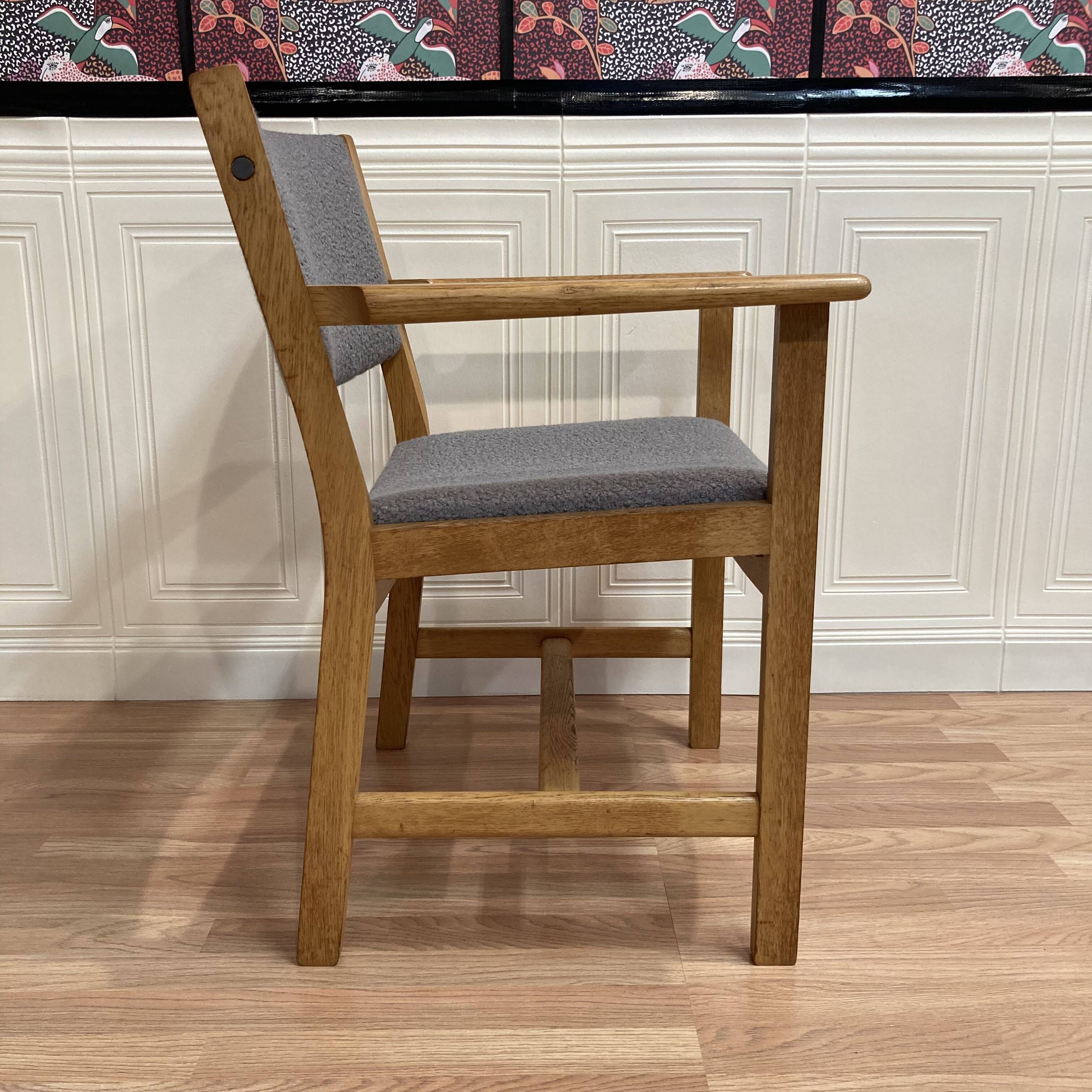 Scandinavian design armchair stamped "hans wegner" 1960.