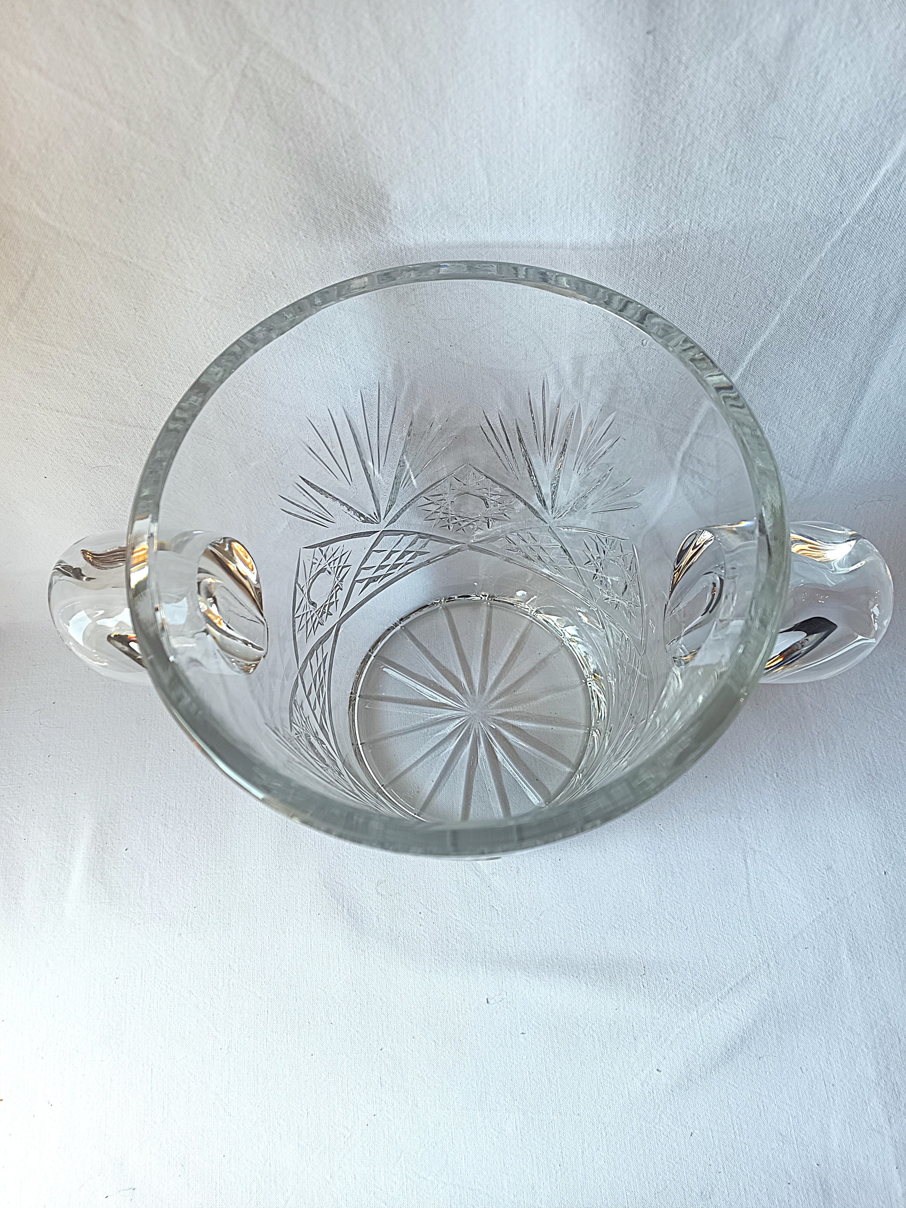 Crystal ice champagne bucket hand size Valery Klein Bertrichamps / Bacc