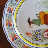 2 Breton Henriot plates from the Quimper earthenware factory