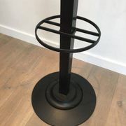 Michele De Lucchi & Tadao Takaichi for Kartell. Black plastic coat rack "Segmenti". Italy. 1989