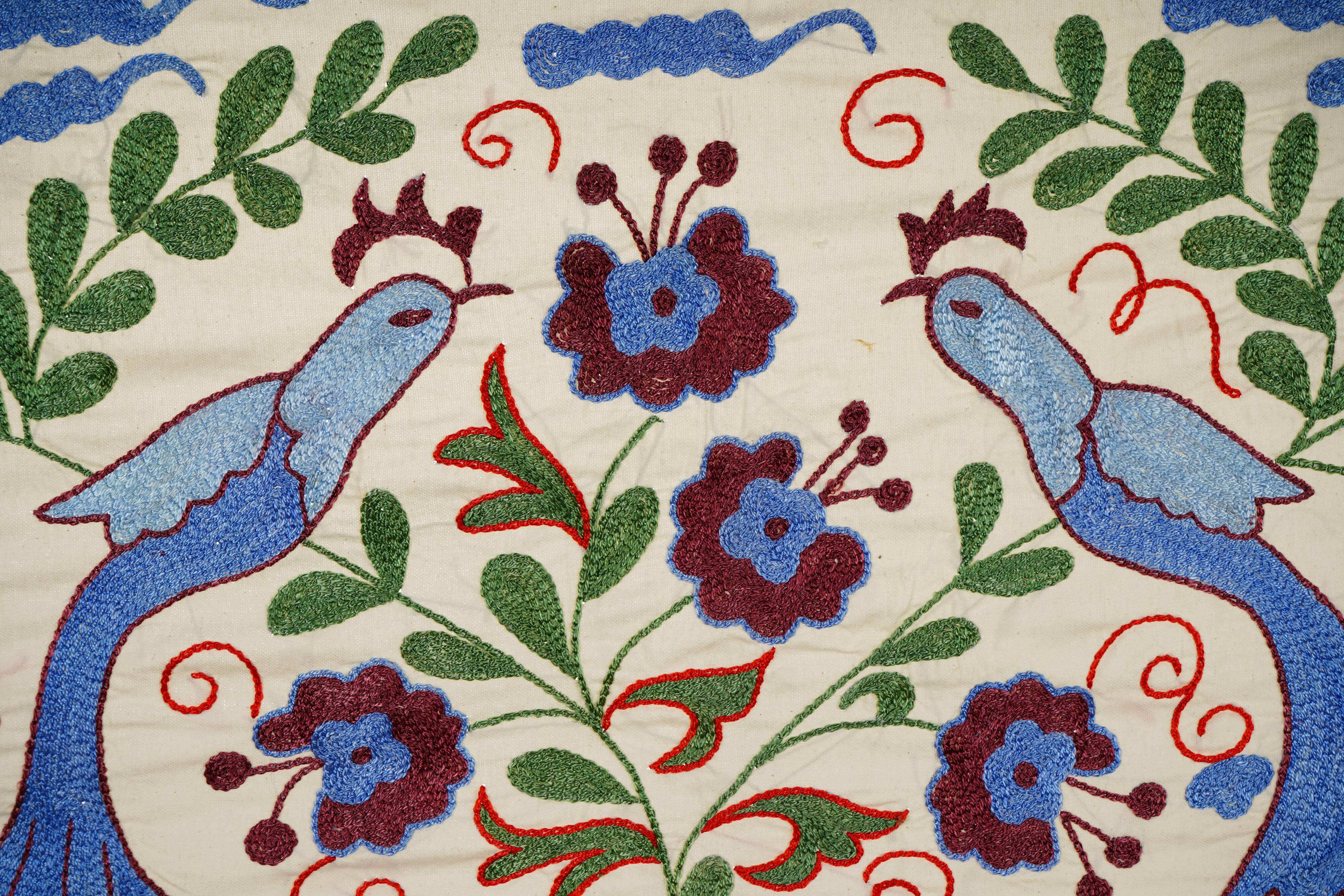 Vintage Turkish rug hand-knotted 44x95 cm