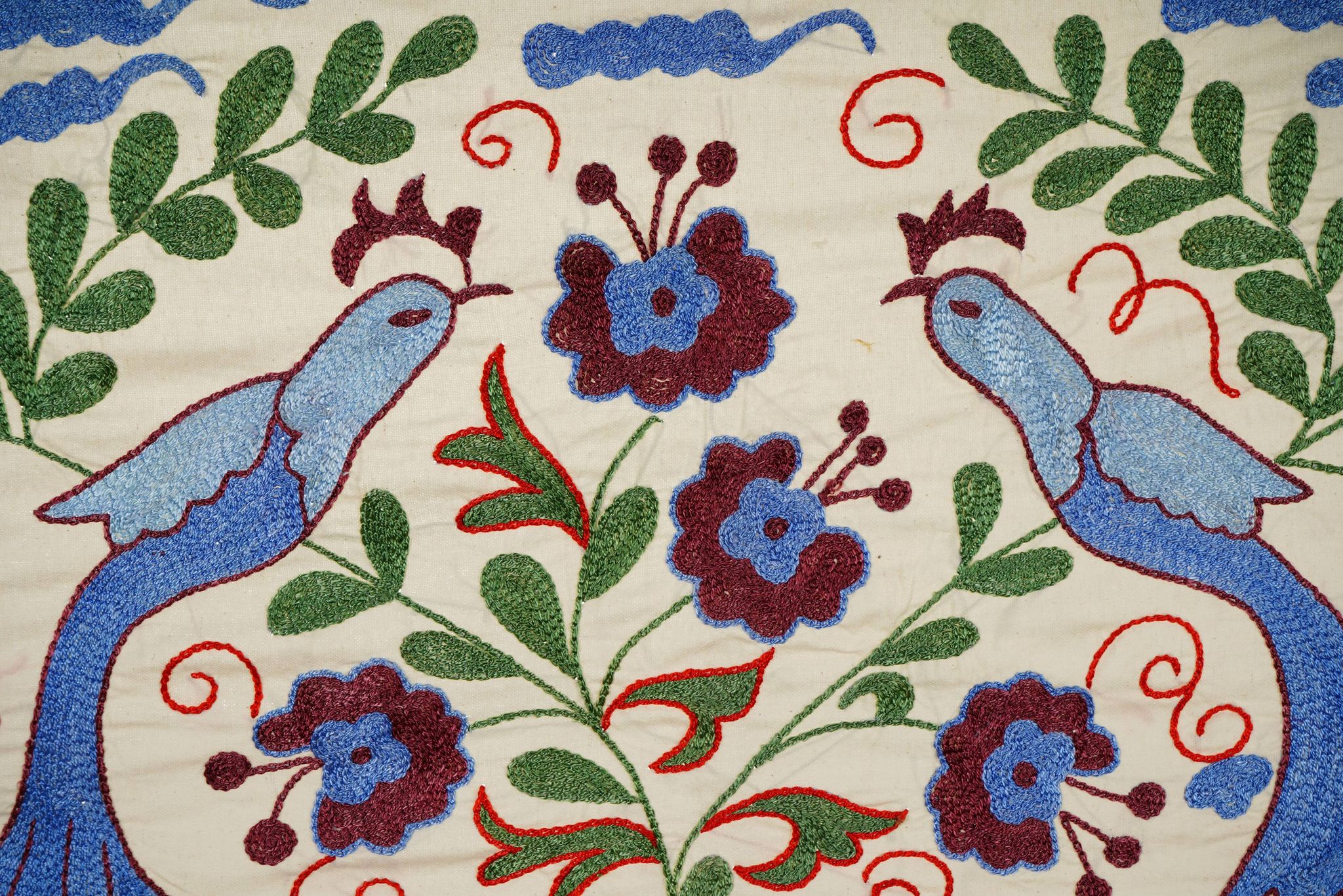 Tapis turc vintage noué à la main 44x95 cm