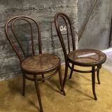 Duo of chairs bistrot Thonet early XXth