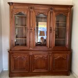 Cherry bookcase stamped Louis Tricoire