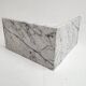 Solid Carrera marble coffee table, 1980s