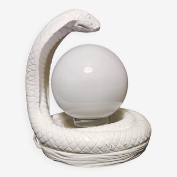 ceramic snake lamp