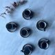 Vintage rustic stoneware coffee set – 6 cups + 6 saucers