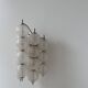 Vintage "Sterrenbeeld" wall lamp, Murano bubbled glass, Raak Netherlands 1960