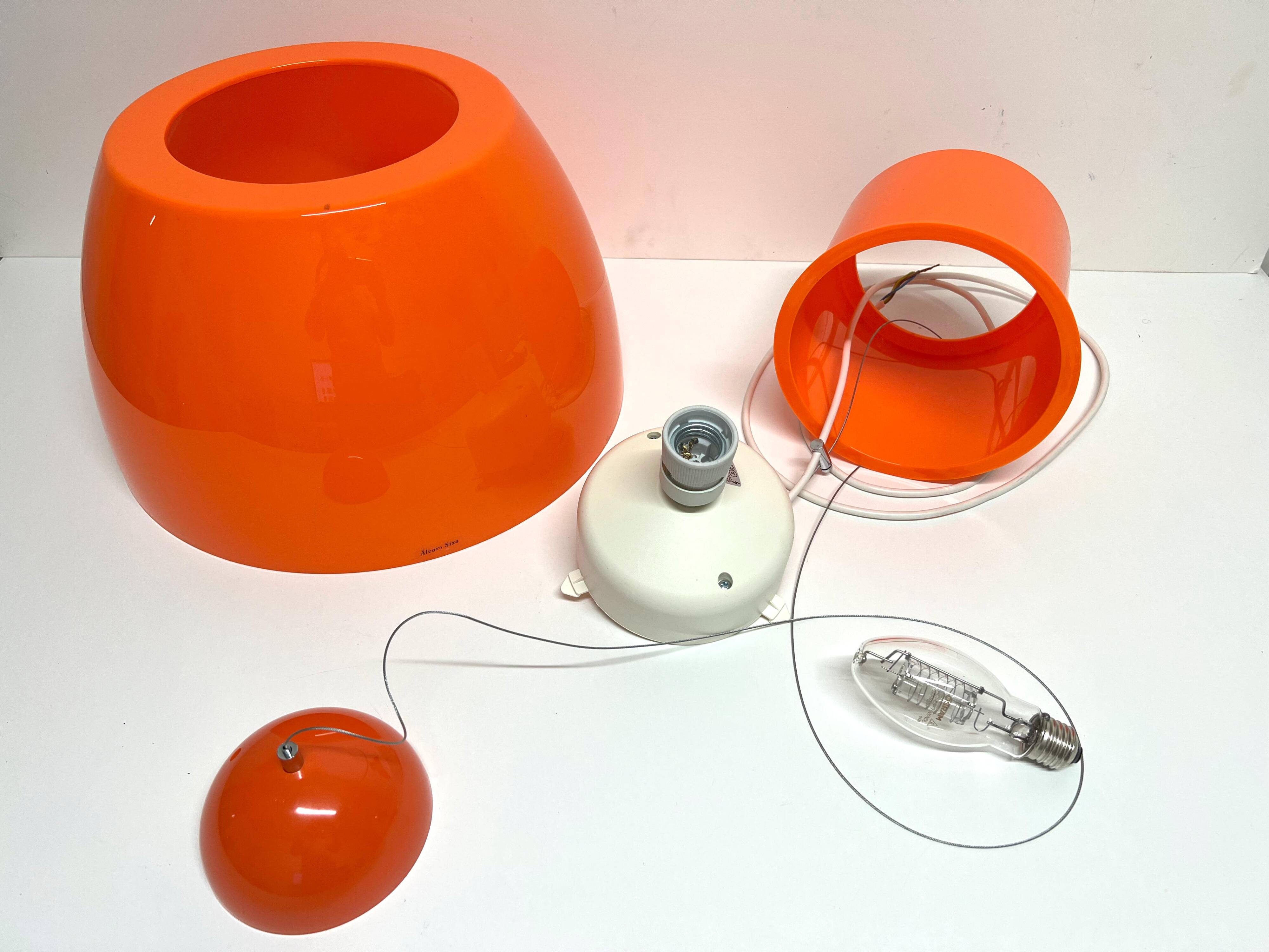 Pendant Lamp Orange Vintage Design - Lorosae- Reggiani - Alvaro Siza 90's